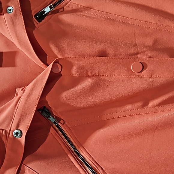 Vintage, Chelsea & Theodore, Jacket, Coral, Sz Sm, 3/4 Sleeve, Pockets, Tie - Picture 7 of 16